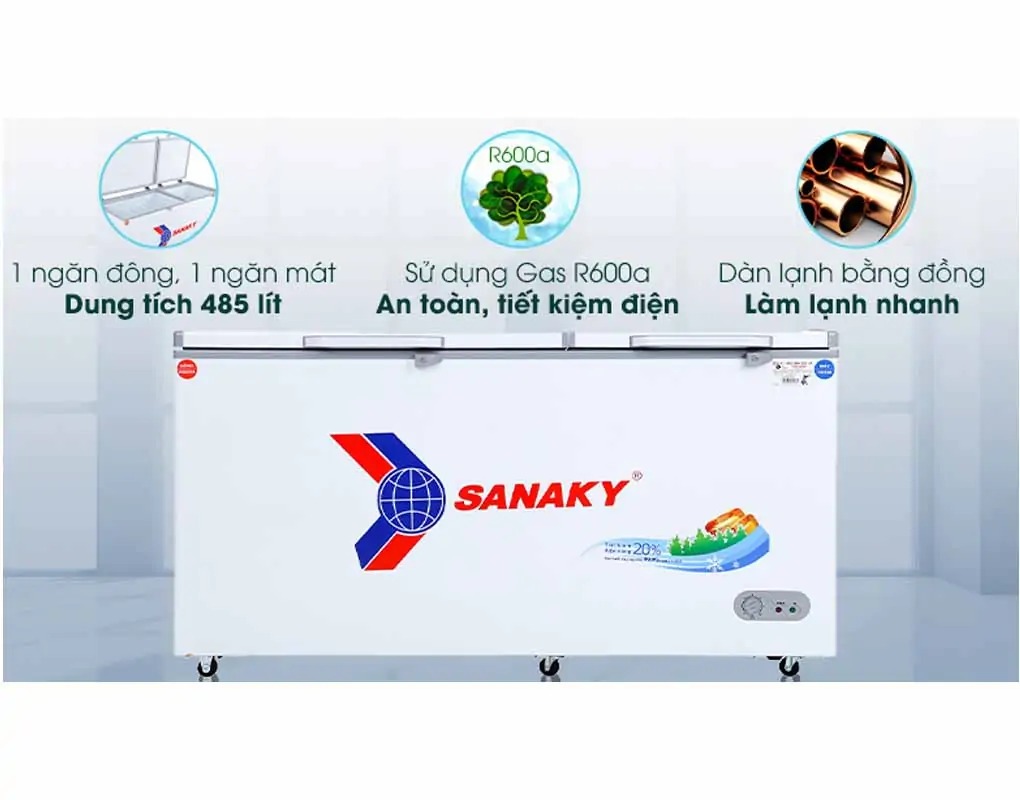 Tủ đông Sanaky 365 lít VH-5699W1