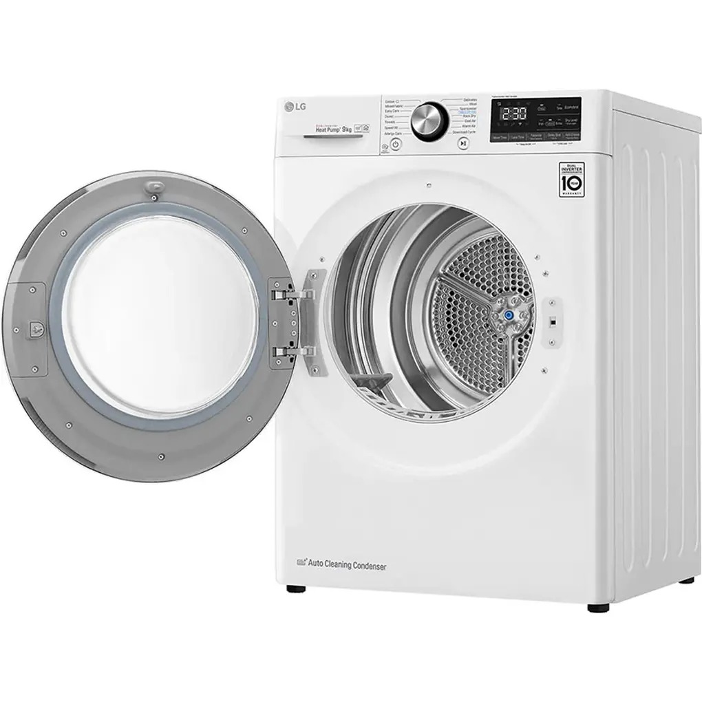 Máy sấy bơm nhiệt LG 9 kg DVHP09W