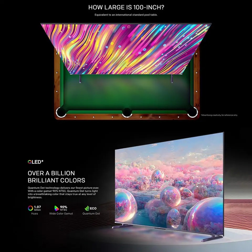 Google Tivi Coocaa QLED 4K 100 inch 100A5D