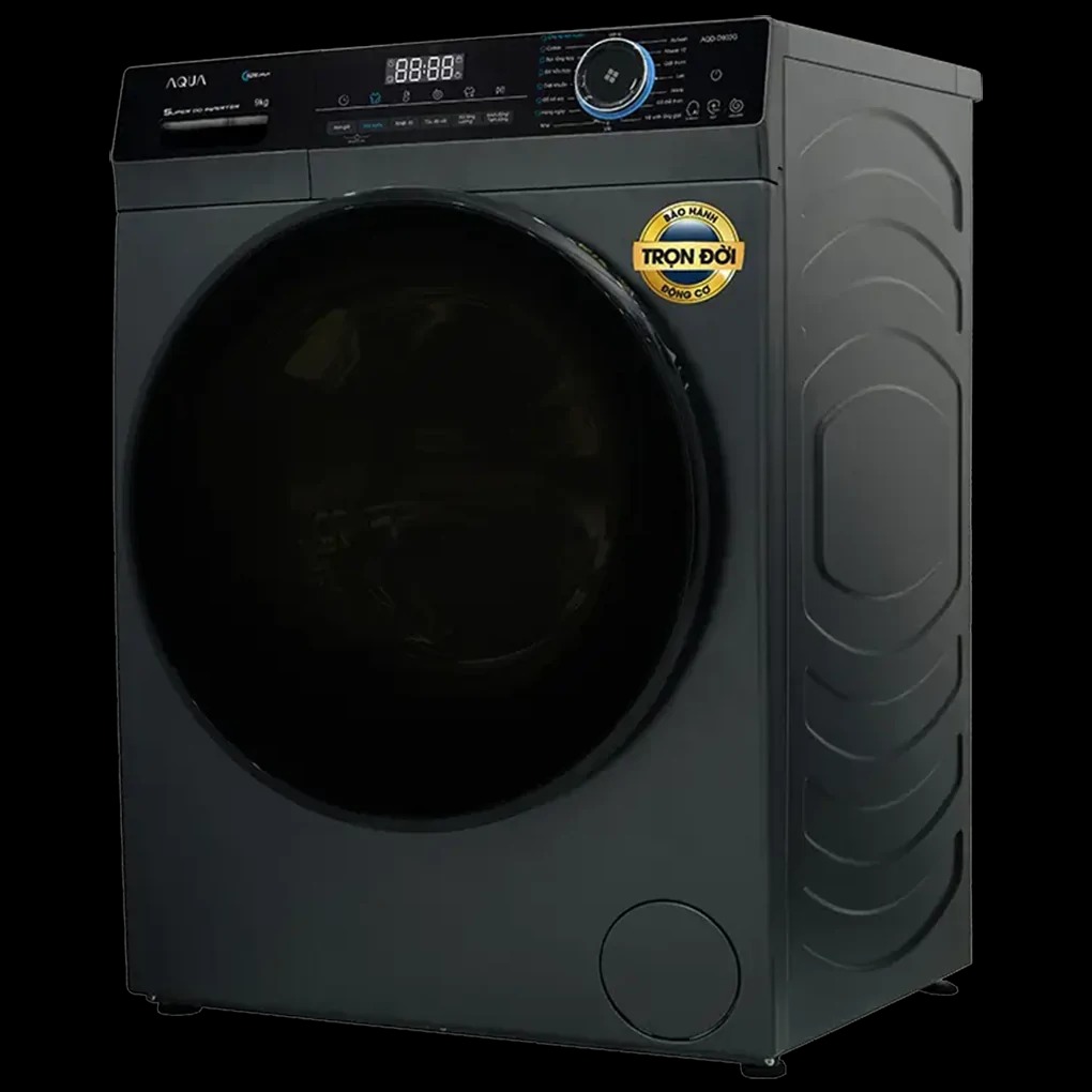 Máy Giặt Aqua Inverter lồng ngang 10 Kg AQD-D1003G.BK