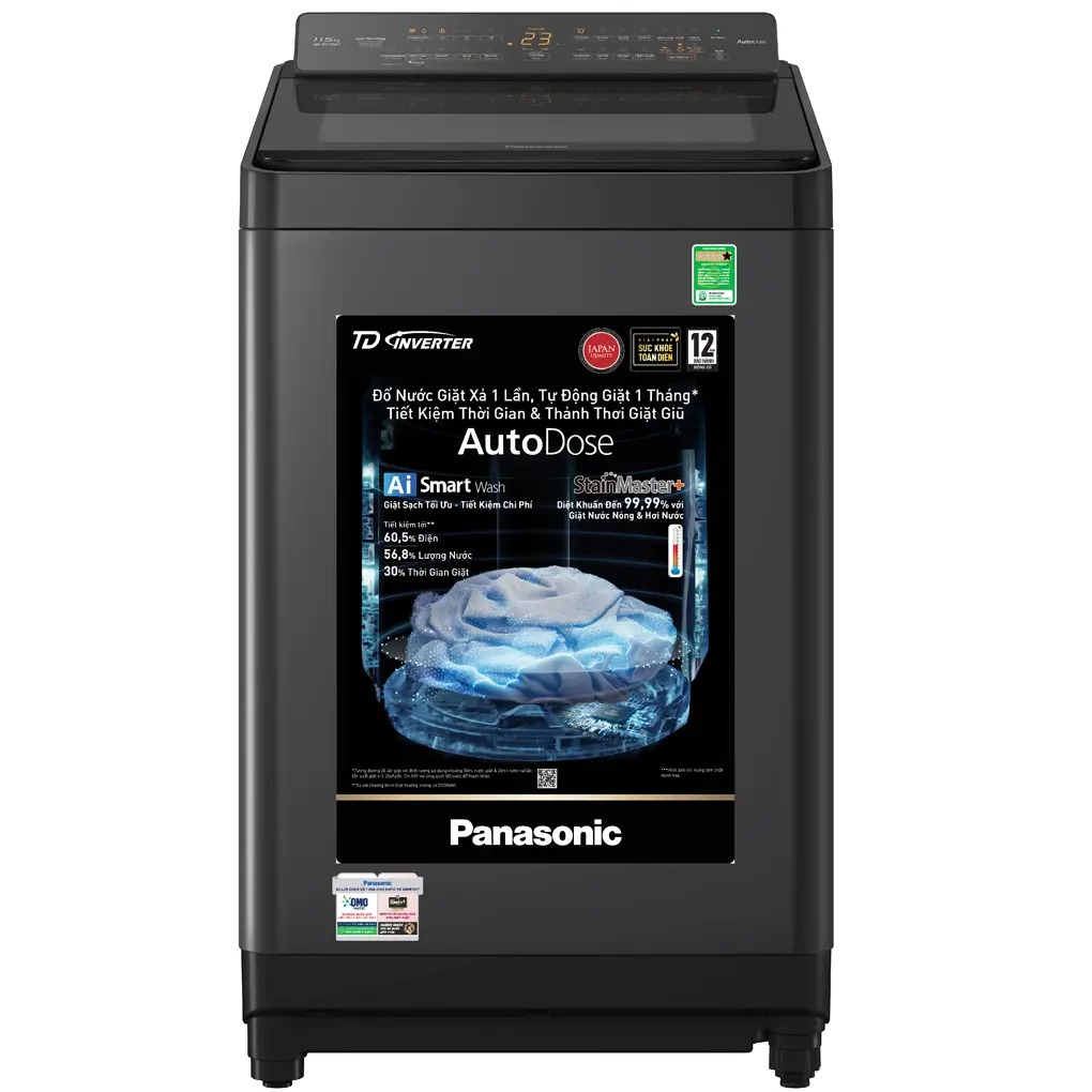 Máy giặt Panasonic Inverter lồng đứng 10.5kg NA-FD105W3BV