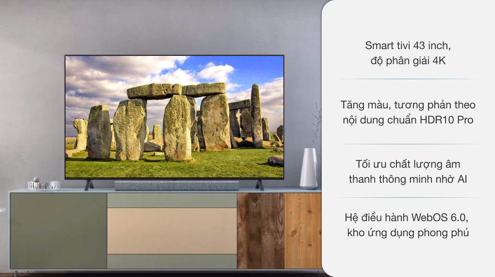Smart Tivi LG 4K 43 inch 43UP7550