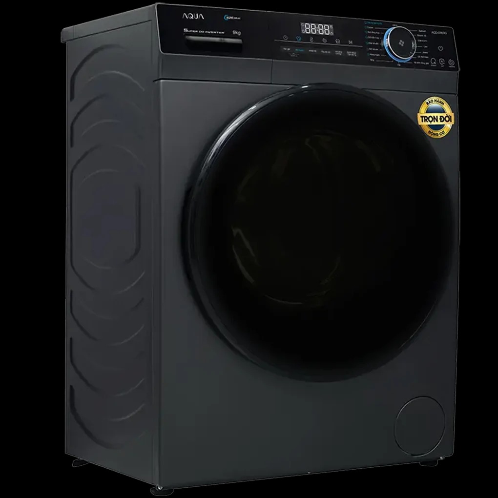 Máy Giặt Aqua Inverter lồng ngang 10 Kg AQD-D1003G.BK