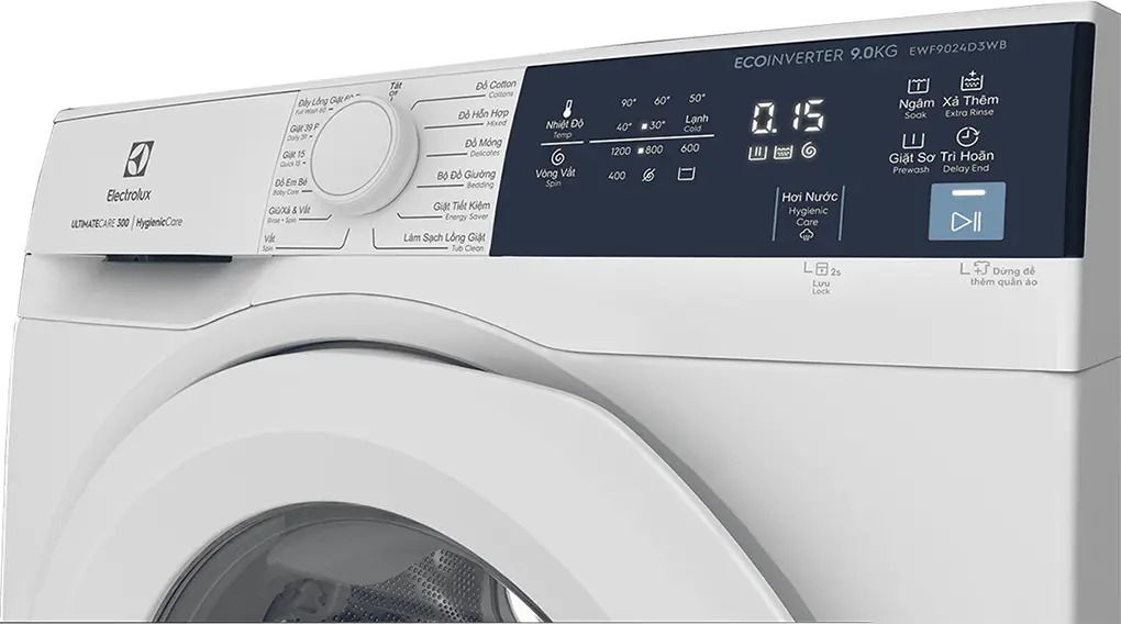 Máy giặt Electrolux inverter 9 kg EWF9024D3WB