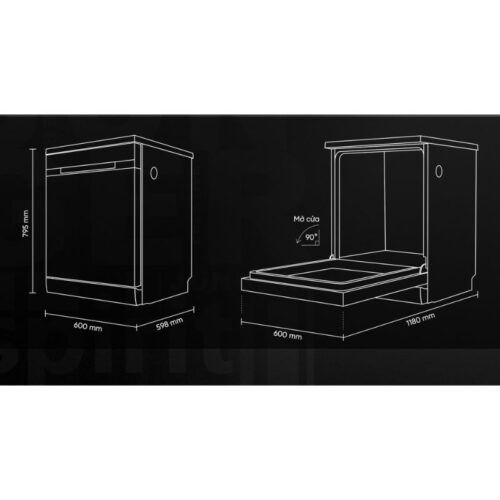 Máy rửa bát độc lập Junger Leopard DWJ-140