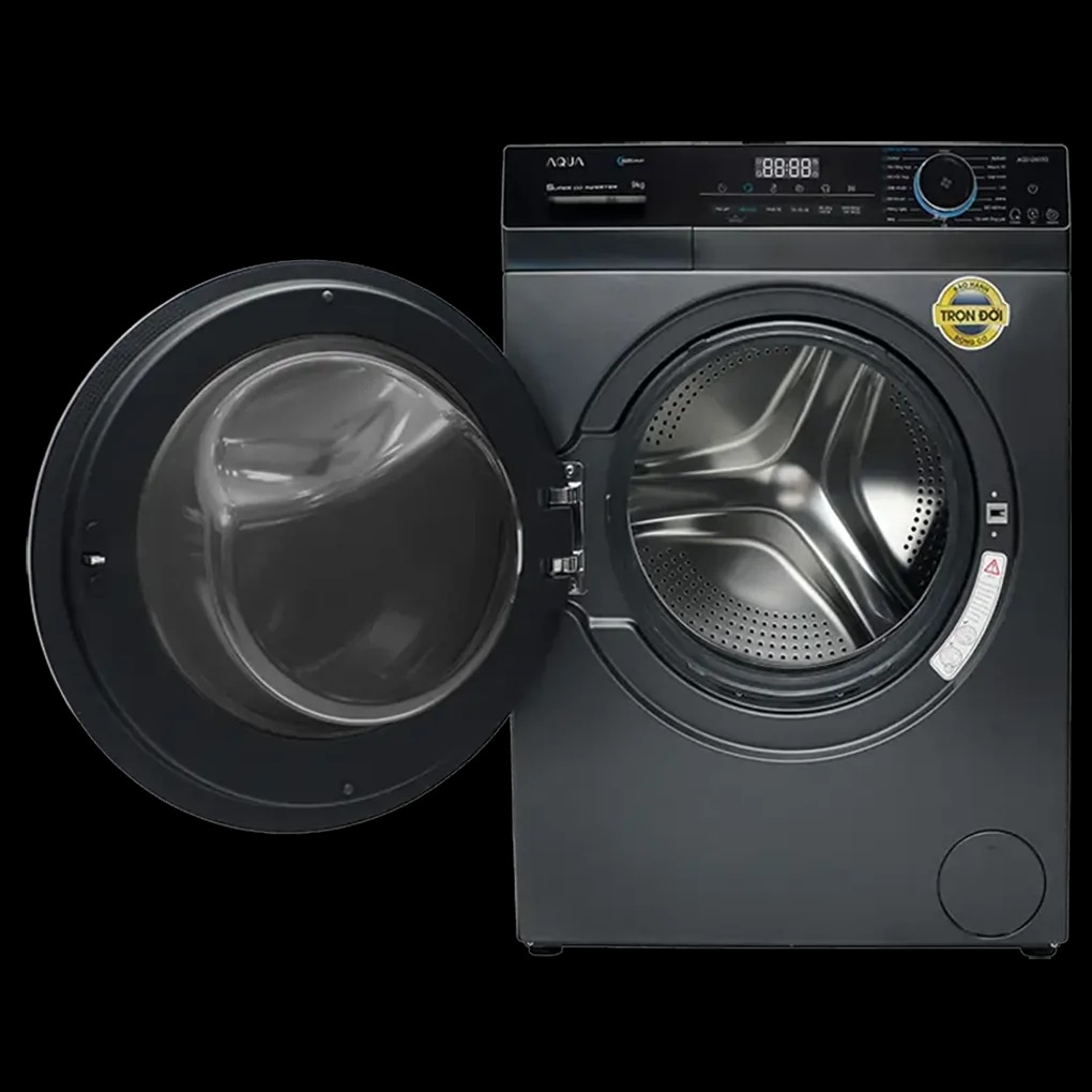 Máy Giặt Aqua Inverter lồng ngang 10 Kg AQD-D1003G.BK
