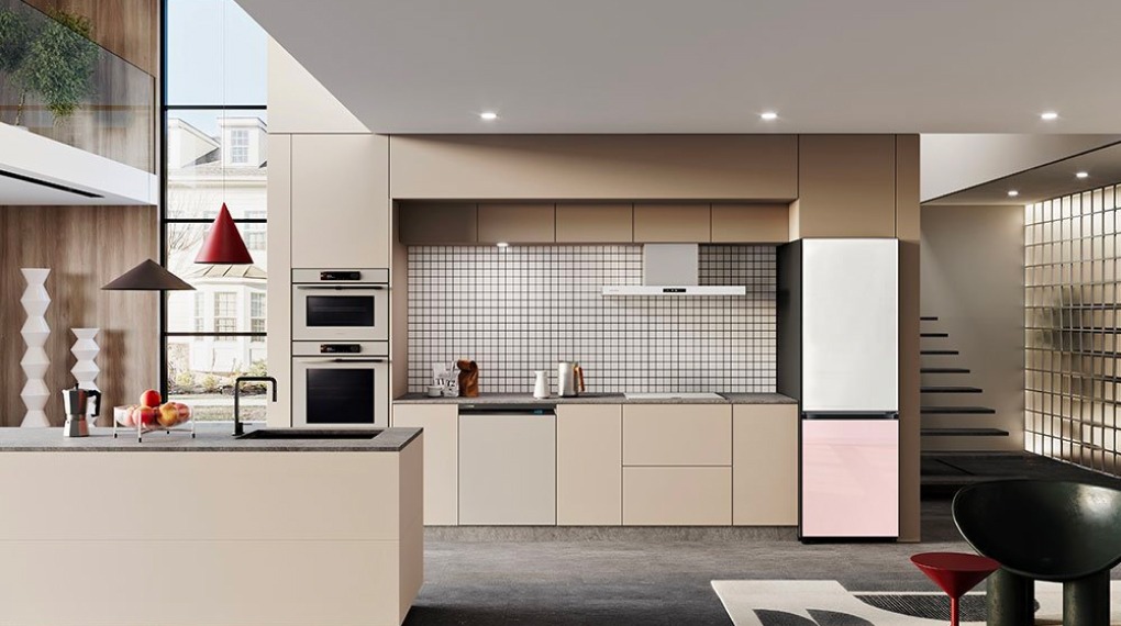 Tủ lạnh Samsung Inverter 339 lít Bespoke RB33T307055/SV