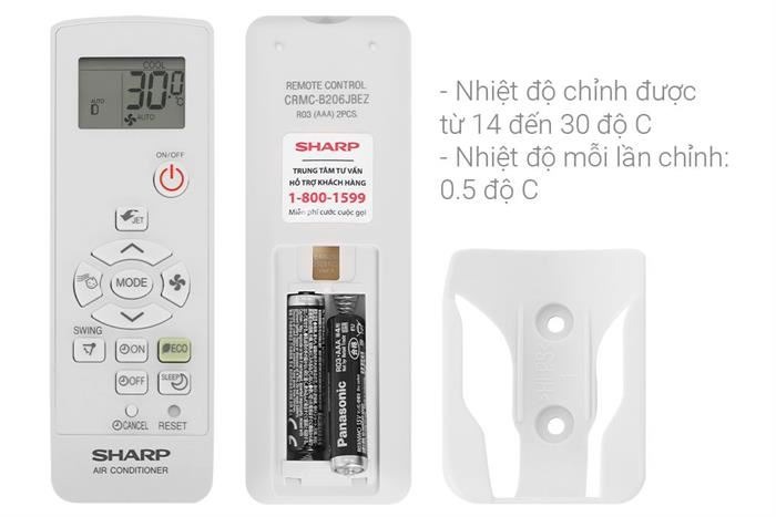 Điều hòa Sharp 9.000Btu 1 chiều Inverter AH-XP10CMW