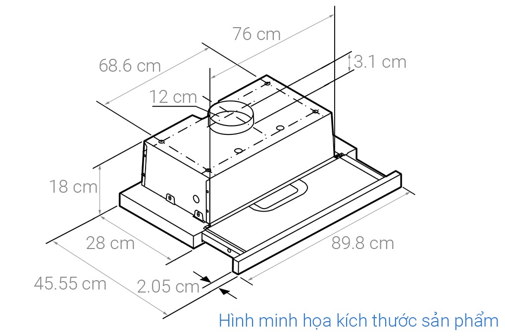 Máy hút mùi Bosch âm tủ  DFT93AC50