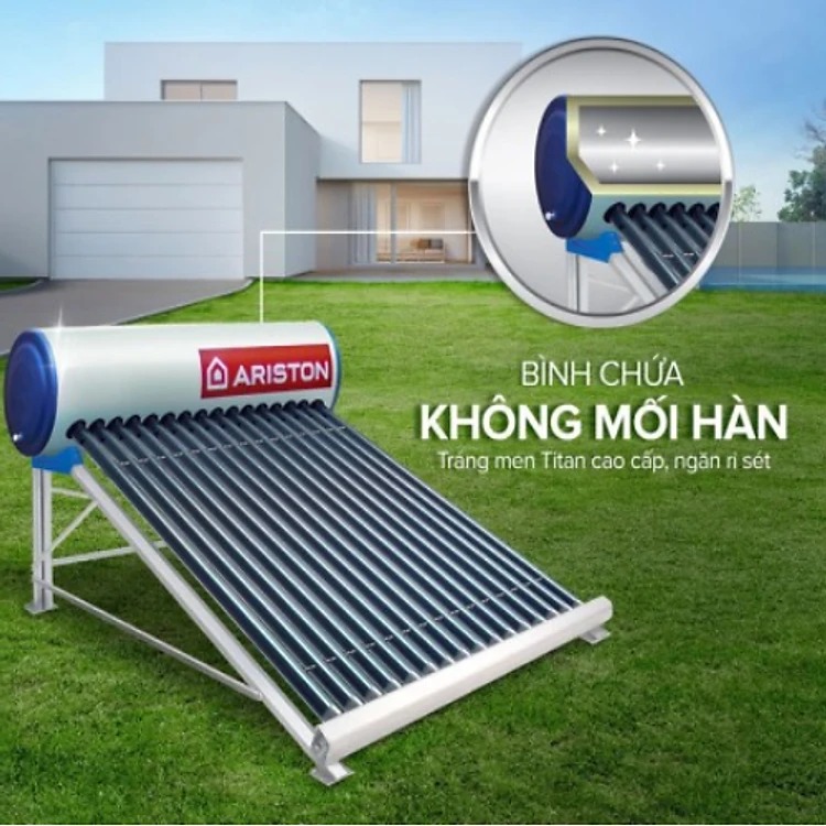 Bình nóng lạnh năng lượng mặt trời Ariston 28 ống 300 lít ECO2 1828 25 T N SS