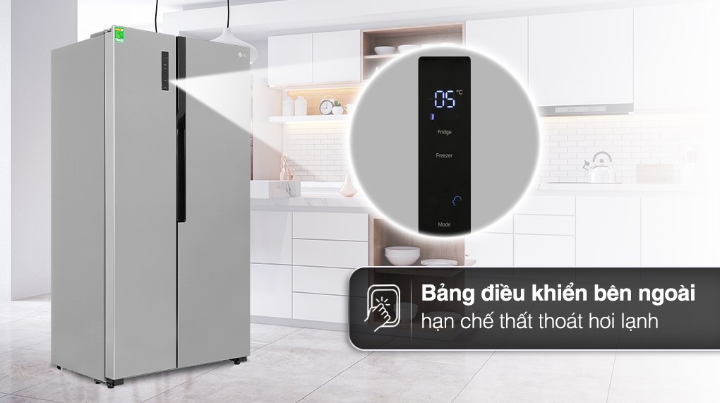Tủ lạnh LG inverter 566 lít side by side GR-B256JDS
