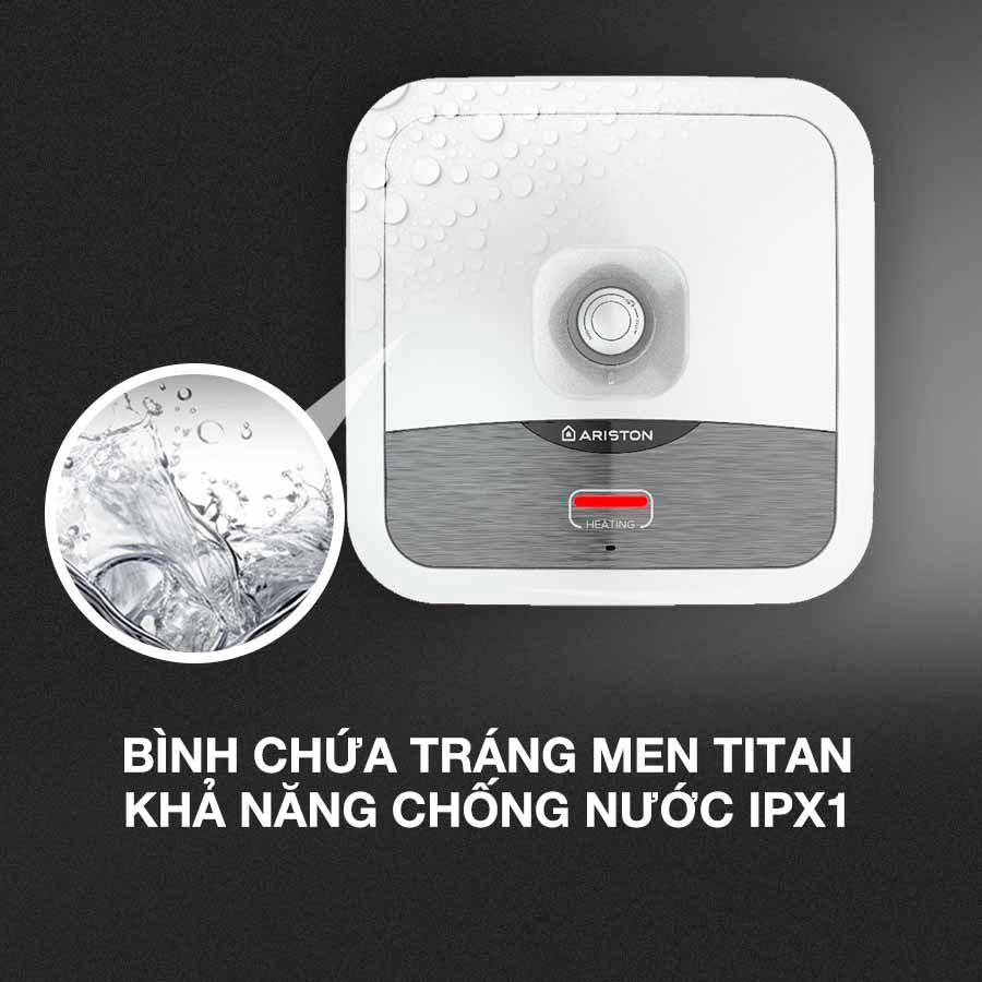 Binh nóng lạnh Ariston 15 lít vuông AN2 15 R 2.5 FE