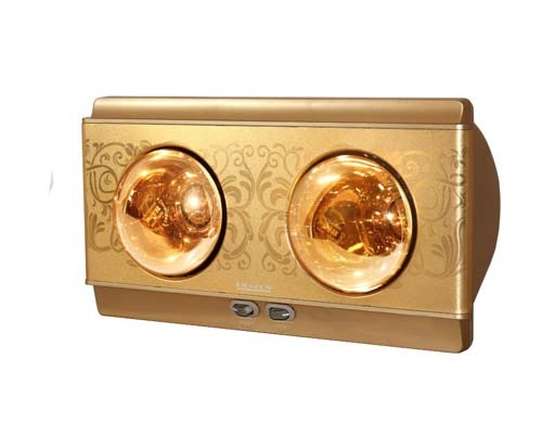 Đèn sưởi nhà tắm Heizen 2 bóng điều khiển từ xa HE2BR