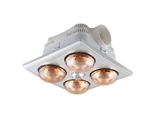 Đèn sưởi nhà tắm Heizen âm trần 4 bóng HE-4BR (có khiển, tích hợp đèn sáng và quạt thông gió)