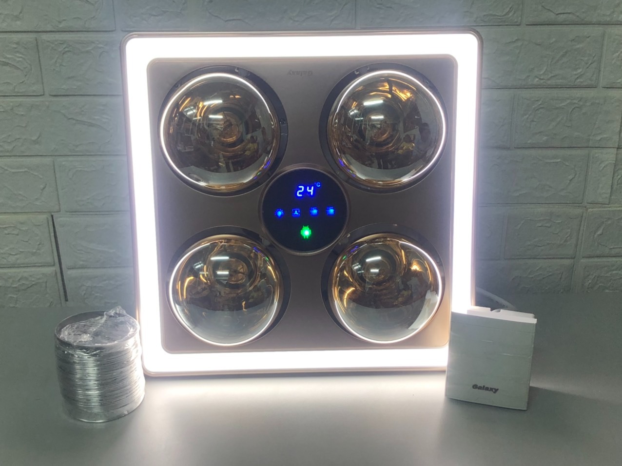 Đèn sưởi nhà tắm âm trần Galaxy 4 bóng GCHL-4L
