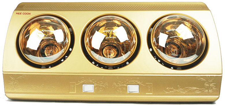 Đèn sưởi nhà tắm H&E Cook 3 bóng HE03D