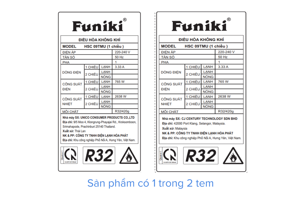Điều hòa Funiki 18000 BTU một chiều HSC18TMU