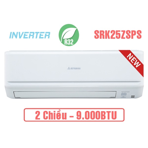 Điều hòa Mitsubishi Heavy 9.000BTU 2 chiều inverter SRK/SRC25ZSPS-W5