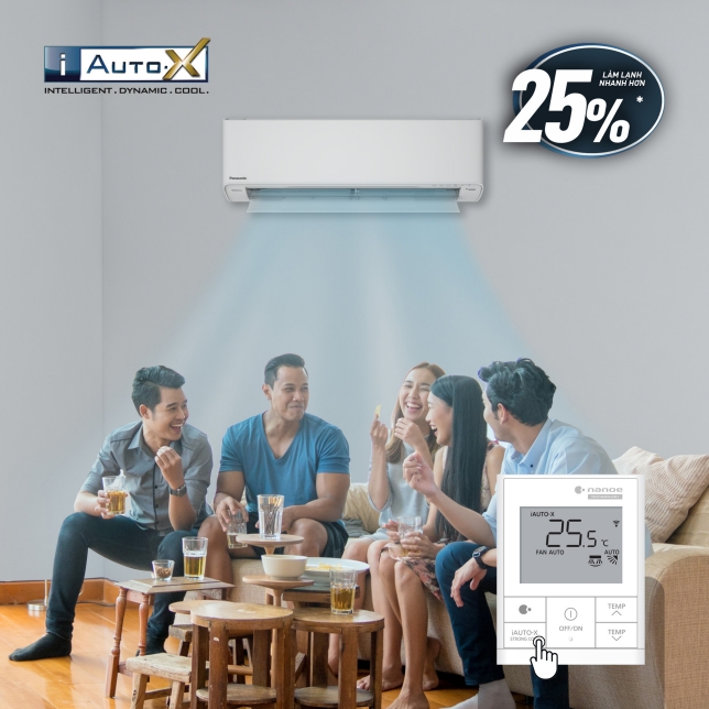 Điều hòa Panasonic Inverter 1.5HP-11.900BTU 1 chiều cao cấp CS-U12ZKH-8