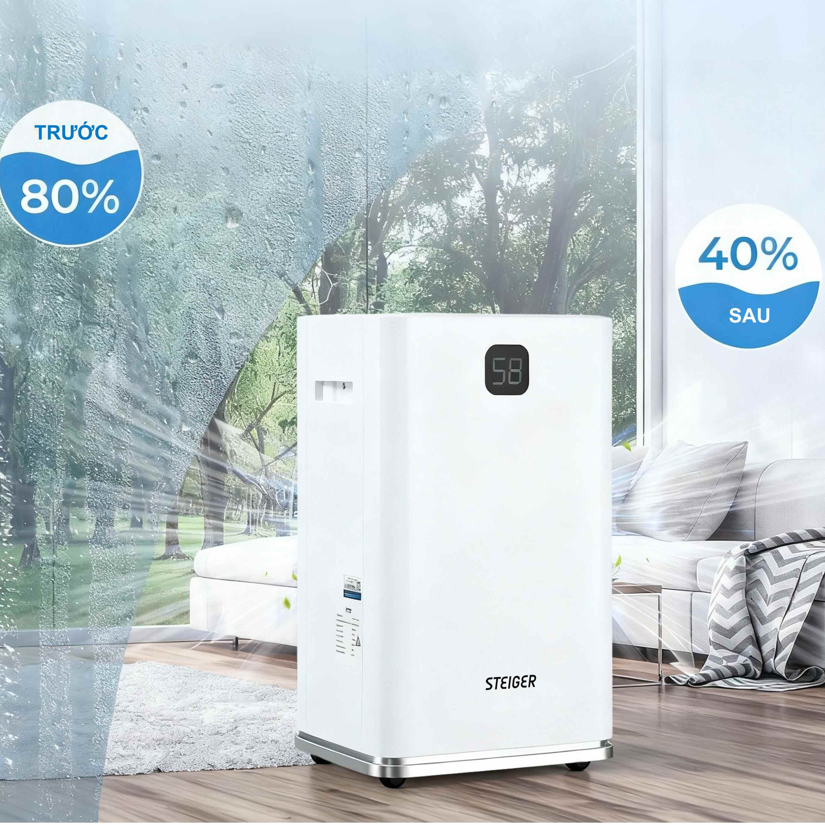 Máy hút ẩm Steiger STG - 860DW