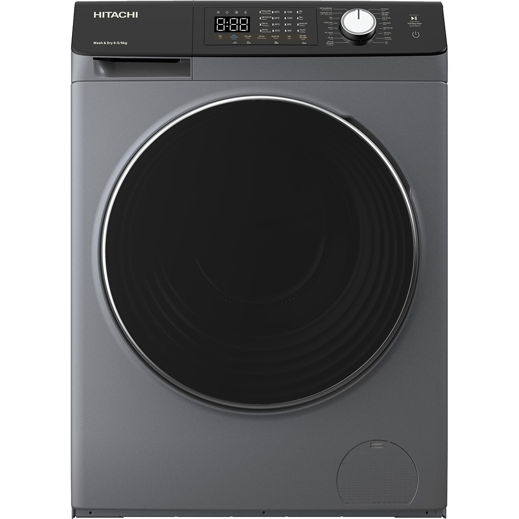 Máy giặt sấy Hitachi Inverter giặt 8.5 kg - sấy 5 kg BD-D852HVOS