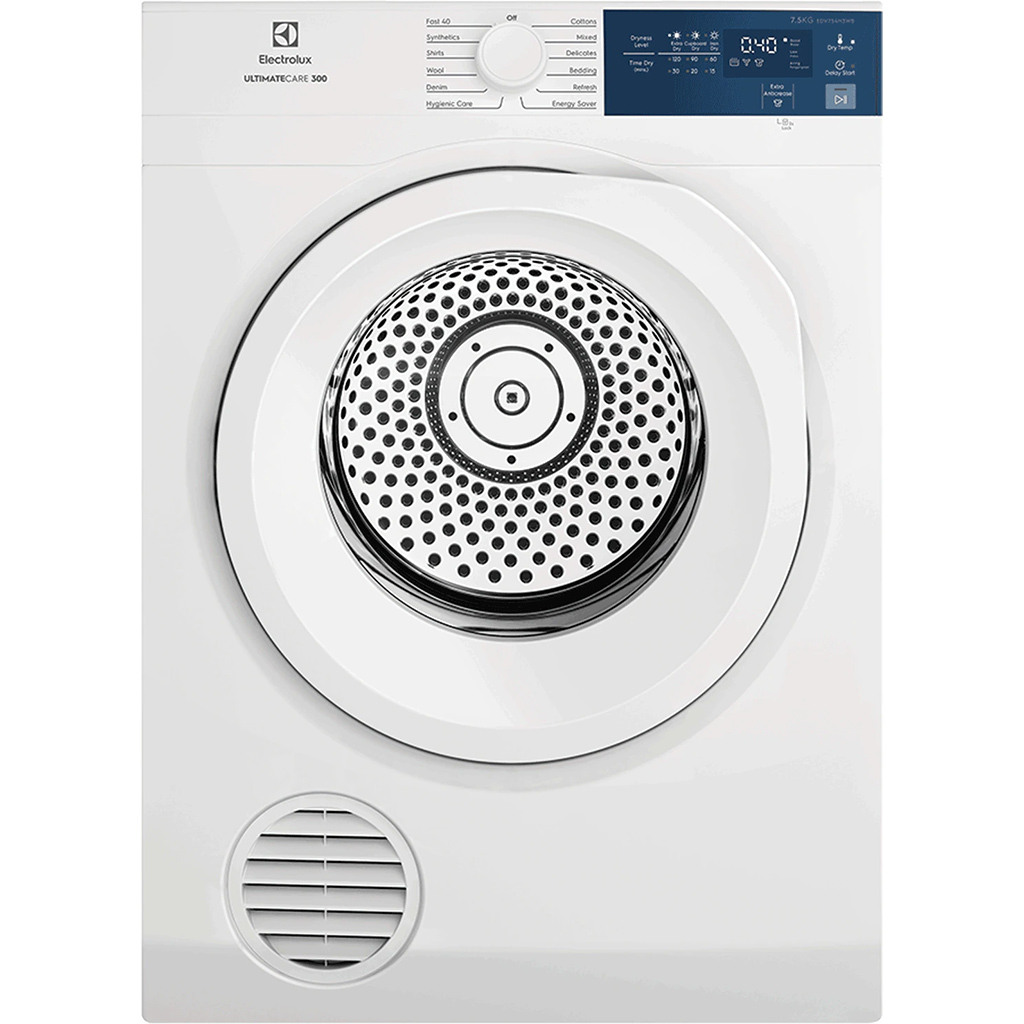 Máy sấy quần áo Electrolux thông hơi 7.5 kg EDV754H3WB