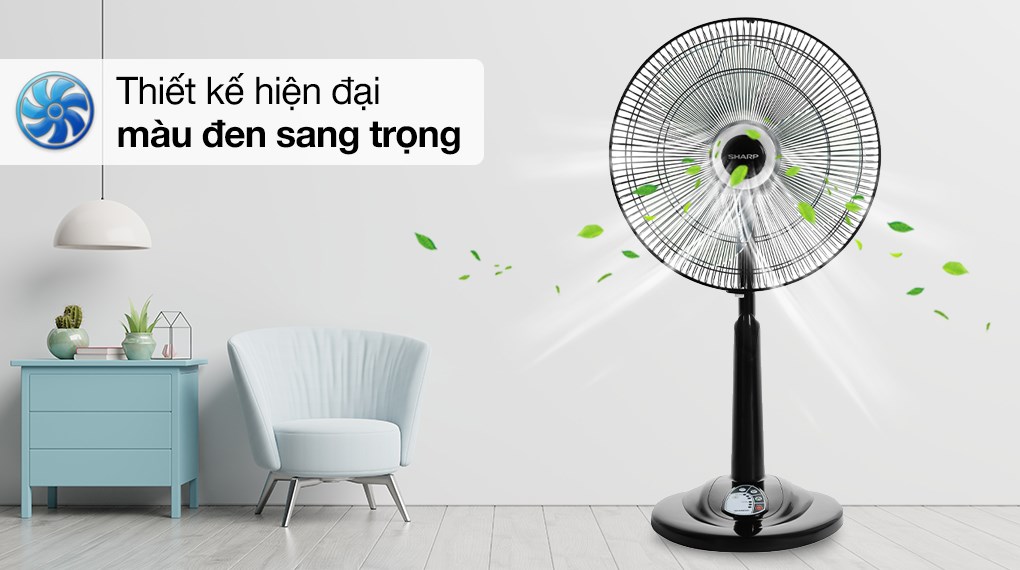 Quạt lửng Sharp 3 cánh PJ-L40RV-DG (có khiển)