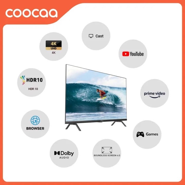 Smart Tivi Coocaa 4K 55 Inch 55S3U Pro