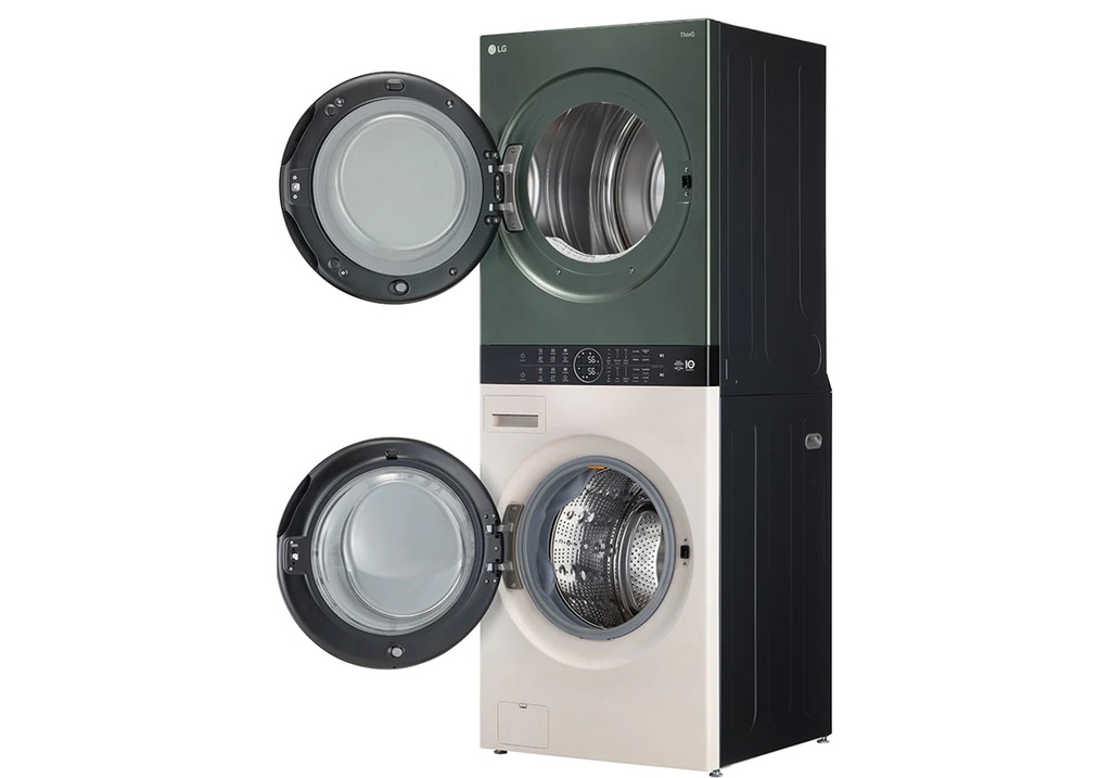 Tháp máy giặt sấy LG WashTower Inverter giặt 21 kg - sấy 16 kg WT2116SHEG