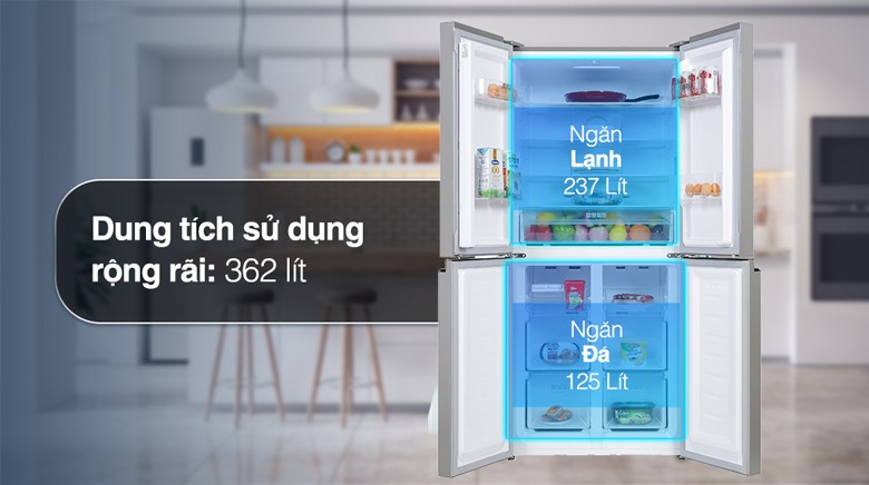 Tủ lạnh Sharp inverter 362 lít multi door SJ-FX420V-DS