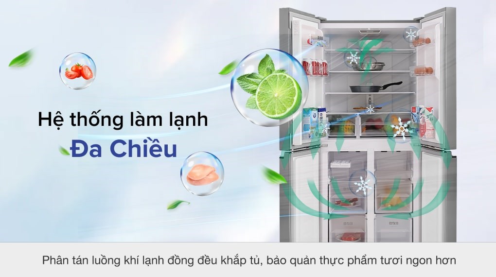 Tủ lạnh Sharp inverter 401 lít multi door SJ-FXP480VG-BK