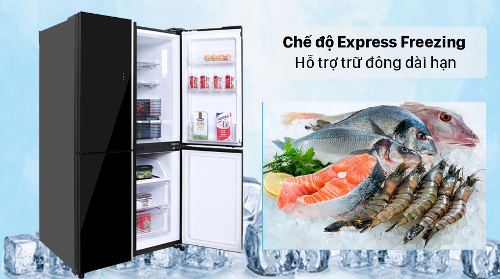 Tủ lạnh Sharp inverter 466 lít multi door SJ-FXP560VG-BK (Mới 2025)