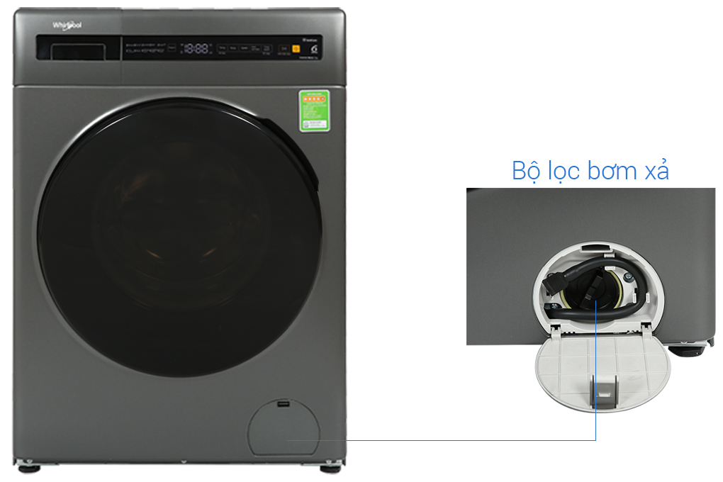 Máy giặt Whirlpool 9 kg FreshCare inverter FWEB9002FG