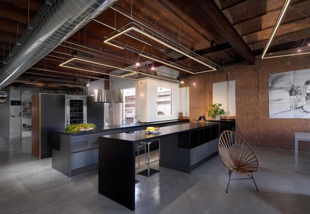 Phòng ngủ phong cách Loft