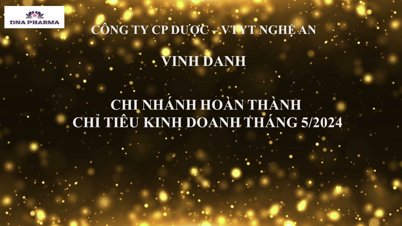 VINH DANH THÁNG 05/2024