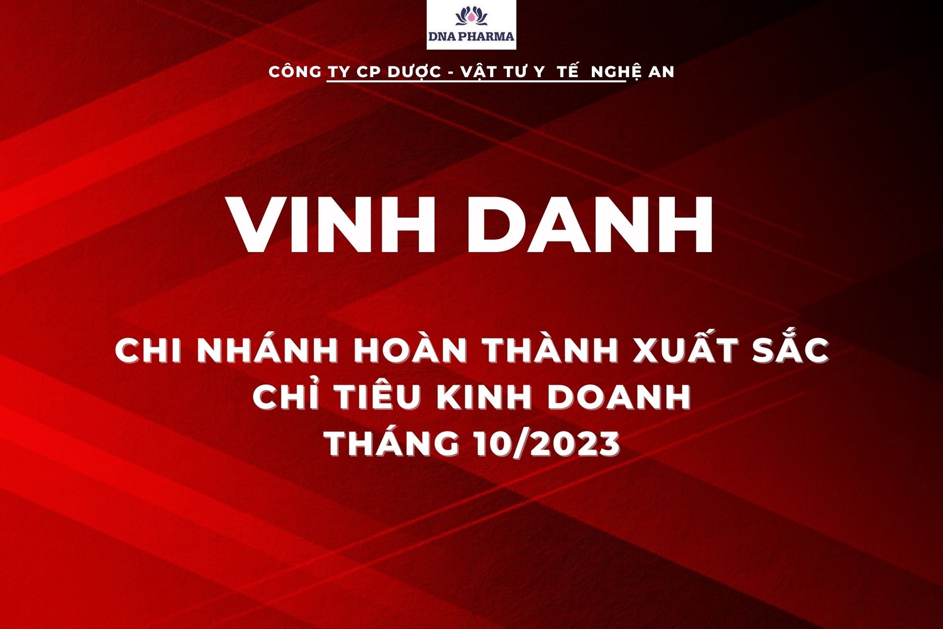 VINH DANH THÁNG 10.2023