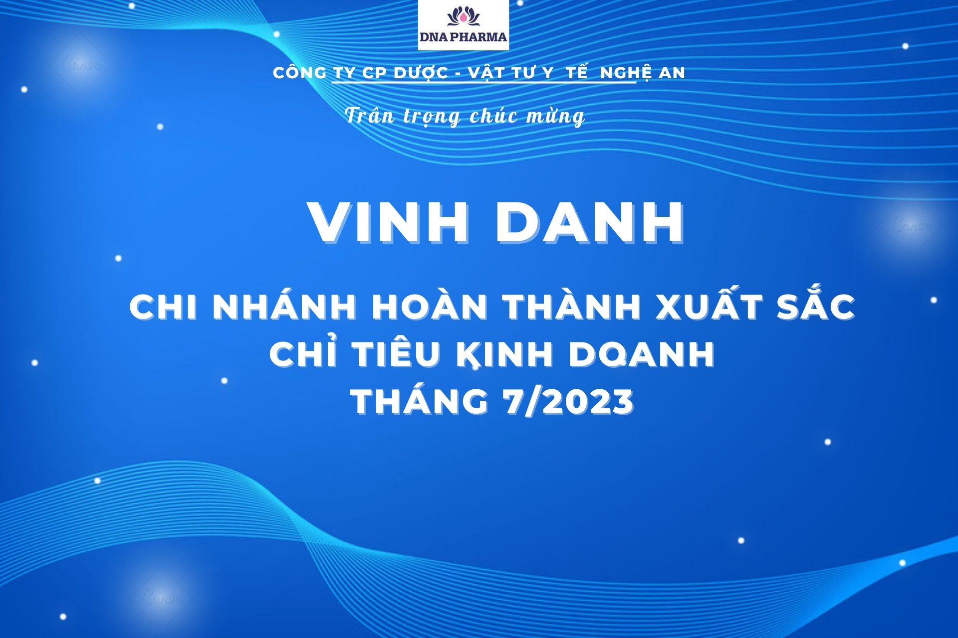 VINH DANH THÁNG 7/2023