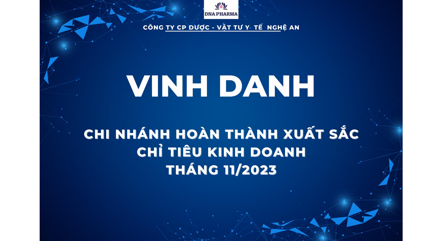 VINH DANH THÁNG 11.2023