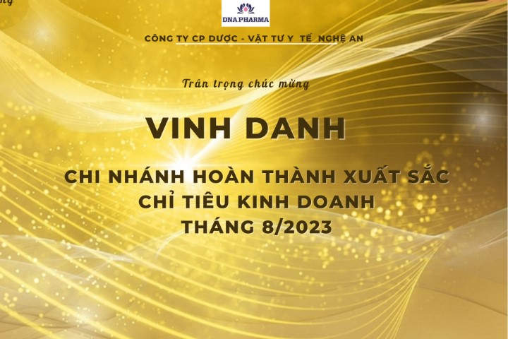 VINH DANH THÁNG 8.2023