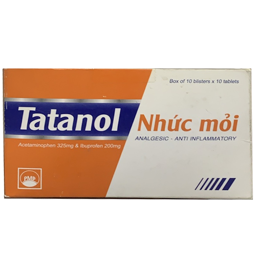 Tatanol Nhức mỏi 325mg/200 H/10x10 K/3600 viên - Phú Yên