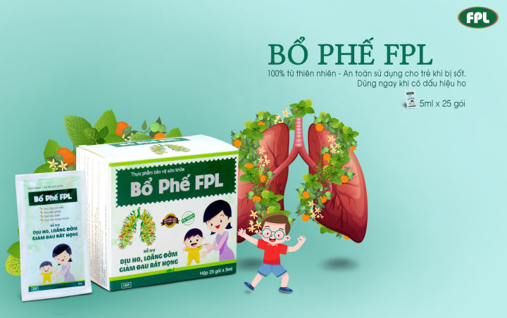 Siro bổ phế FPL 5ml H/25 gói K/50 hộp