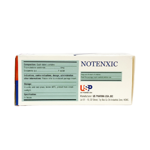 Notenxic 4mg - Us pharma