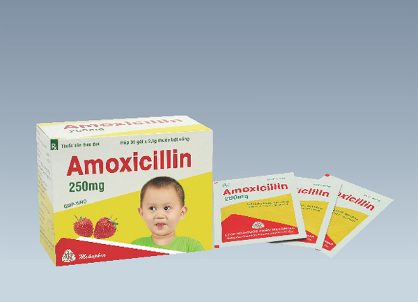 Amoxycilin 250mg - Mekophar (gói)