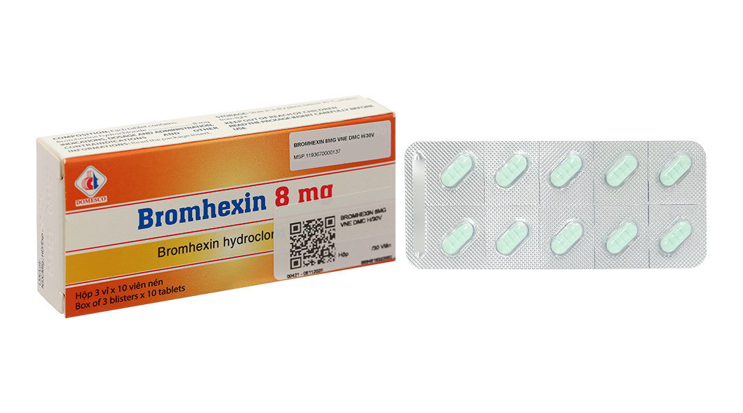 Bromhexin 8 mg VNE H/3v/10v - Domesco
