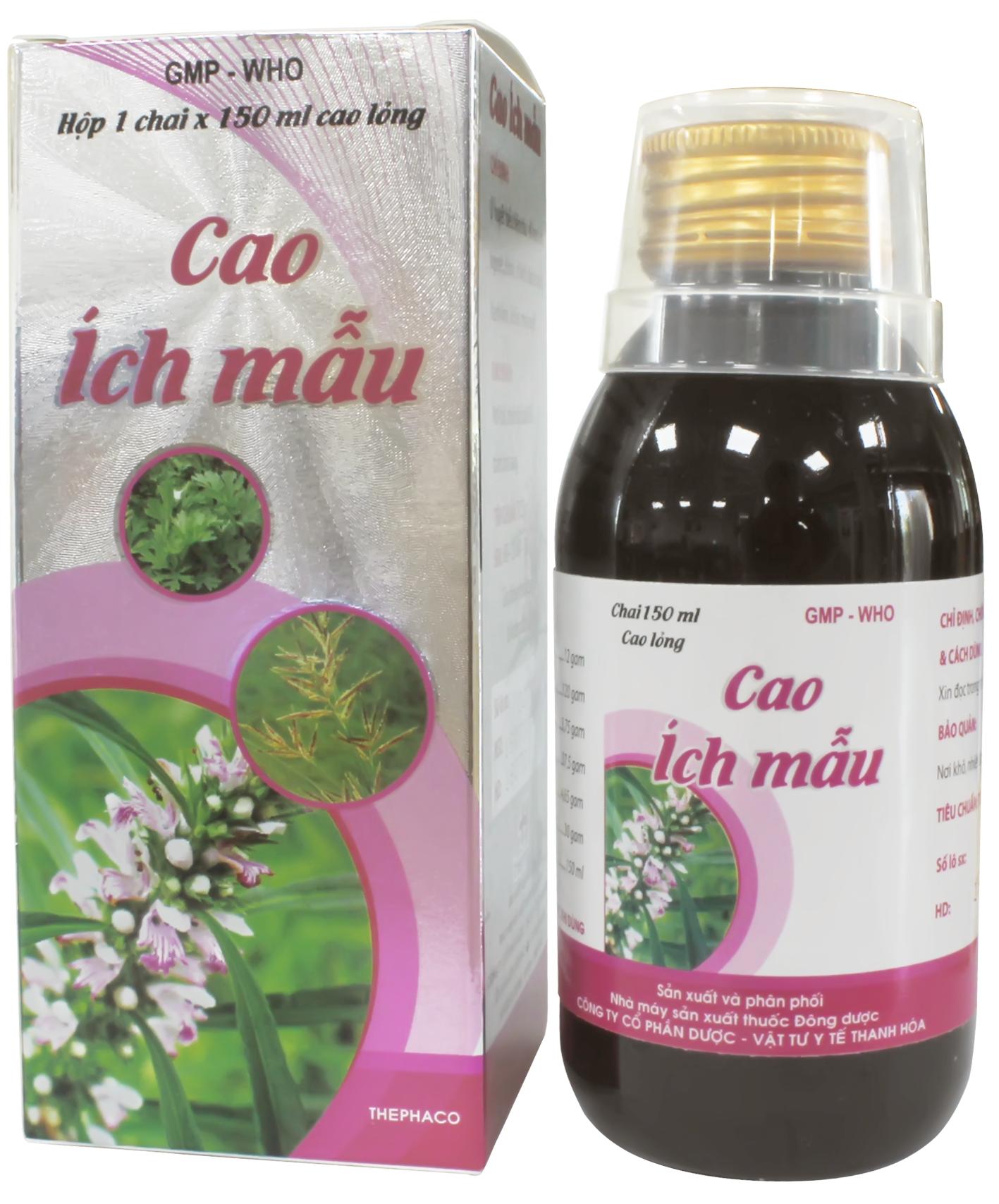 Cao ích mẫu T*60H*1 chai 150 ml - Thephaco- Việt Nam