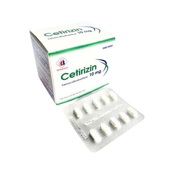 Cetirizin 10mg VBF H/10v x10 viên - Domesco