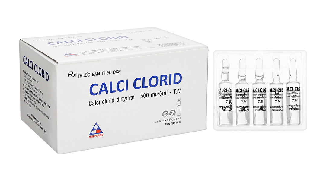 Calci clorid 500 mg /5ml - Vinphaco