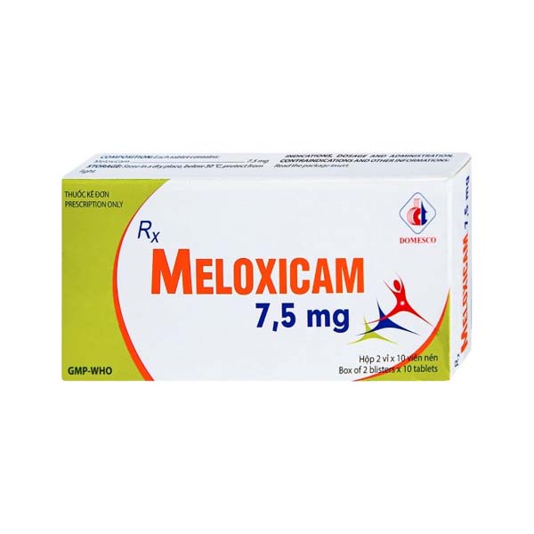 Meloxicam 7,5mg VNE H/2vỉ X10 - Domesco