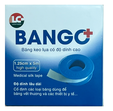 Băng keo lụa Bango 1,25cmx5m K/360H