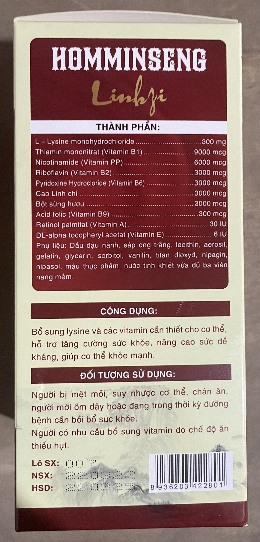 Hommingseng K/90H/60 viên Thanh Bình
